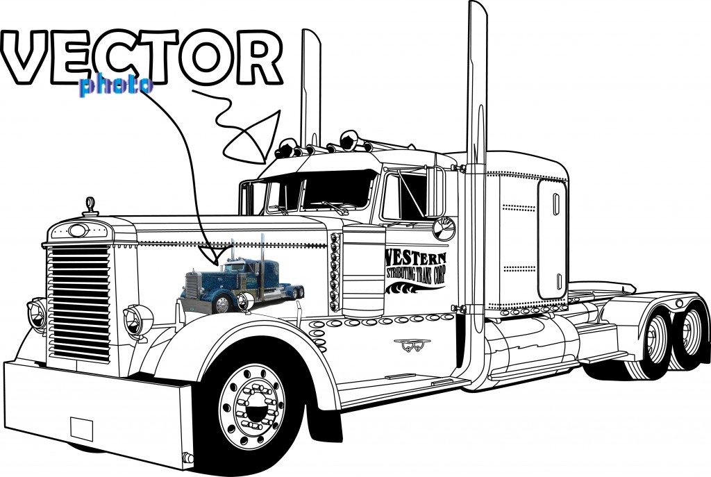 beforeafter peterbilt truck