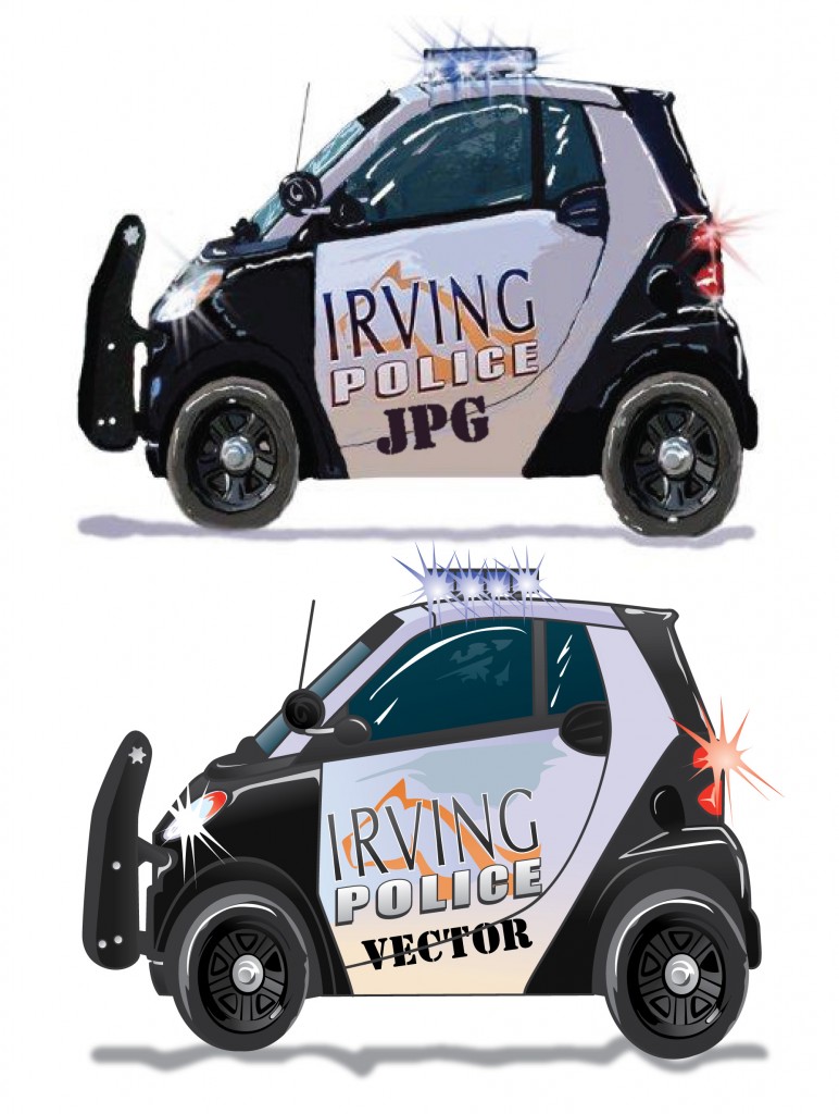 beforeafter smart car irving police